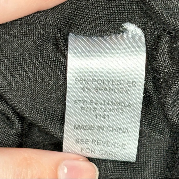 Hearts & Hips Black Bodysuit with snap closure EUC - Picture 4 of 5